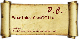Patrisko Cecília névjegykártya